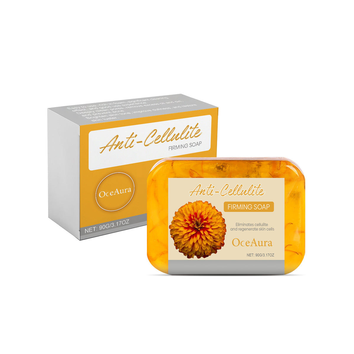 Eprolo OceAura Bath Skin Care Soap with moisturizing formula, softens and smooths skin during body cleansing.