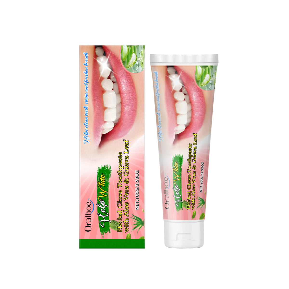 eprolo Oralhoe brightening herbal toothpaste for fresh breath, teeth cleaning, stain removal, and overall oral care.