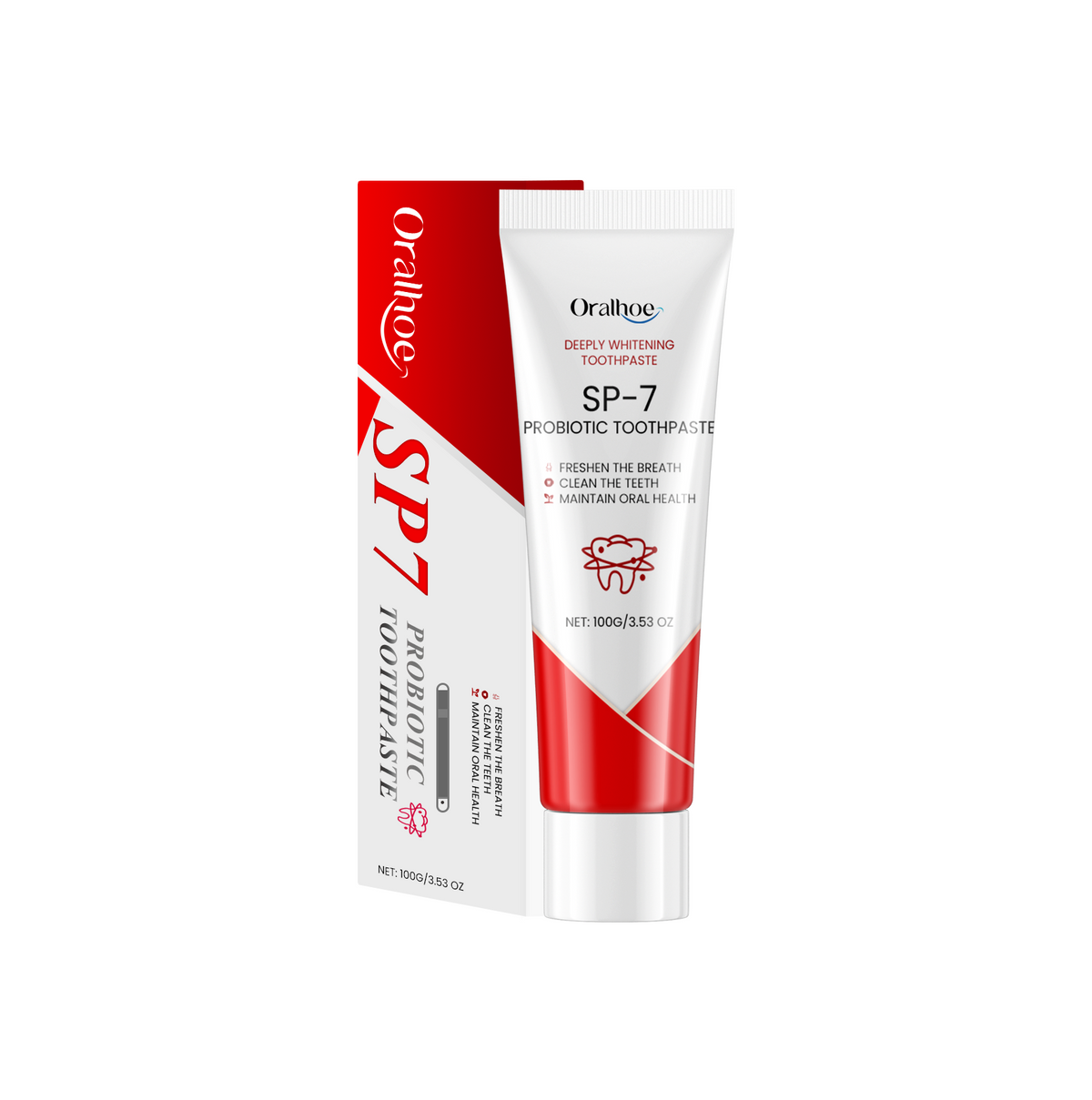 eprolo Oralhoe probiotic toothpaste for dental hygiene, gentle cleaning, removing surface stains, and leaving lasting fresh breath