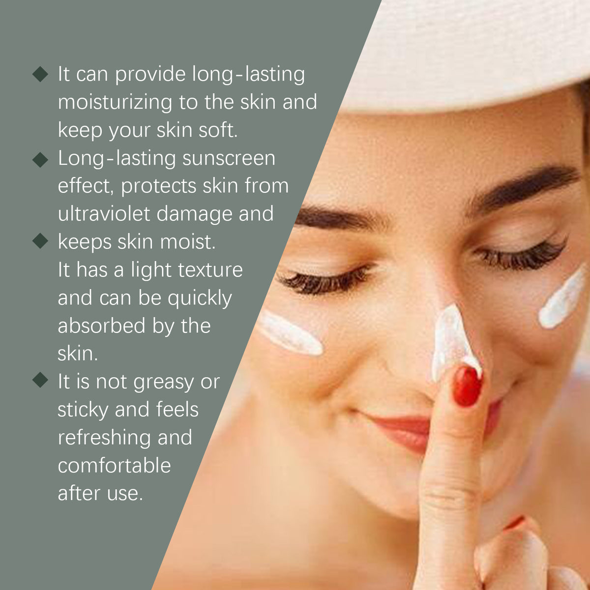 Eprolo Ouhoe moisturizing and protective cream in a light texture, helping to hydrate and shield skin all day long.