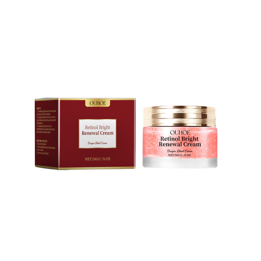 eprolo OUHOE Rose Hip anti-wrinkle cream jar showing creamy facial moisturizer for brightening, smoothing, and firming skin.