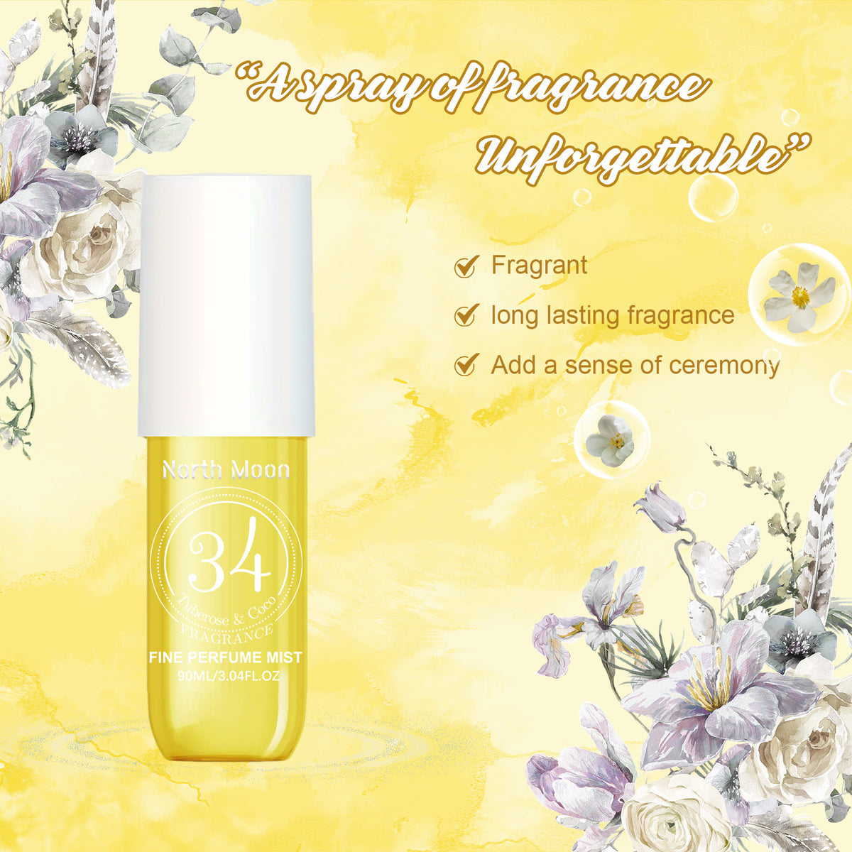 Eprolo women's perfume spray with fresh, lasting fragrance and non-pungent scent, ideal for dates and everyday wear.