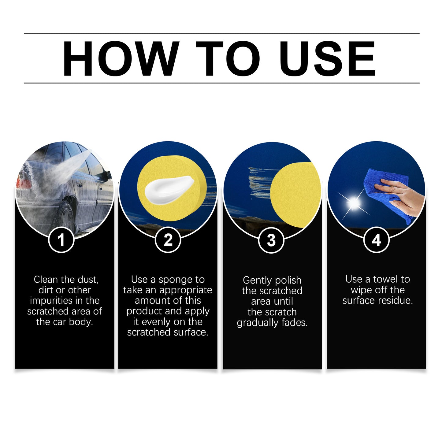 eprolo Rayhong Car Scratch Remover paste for quick scratch repair and maintenance on vehicle surfaces