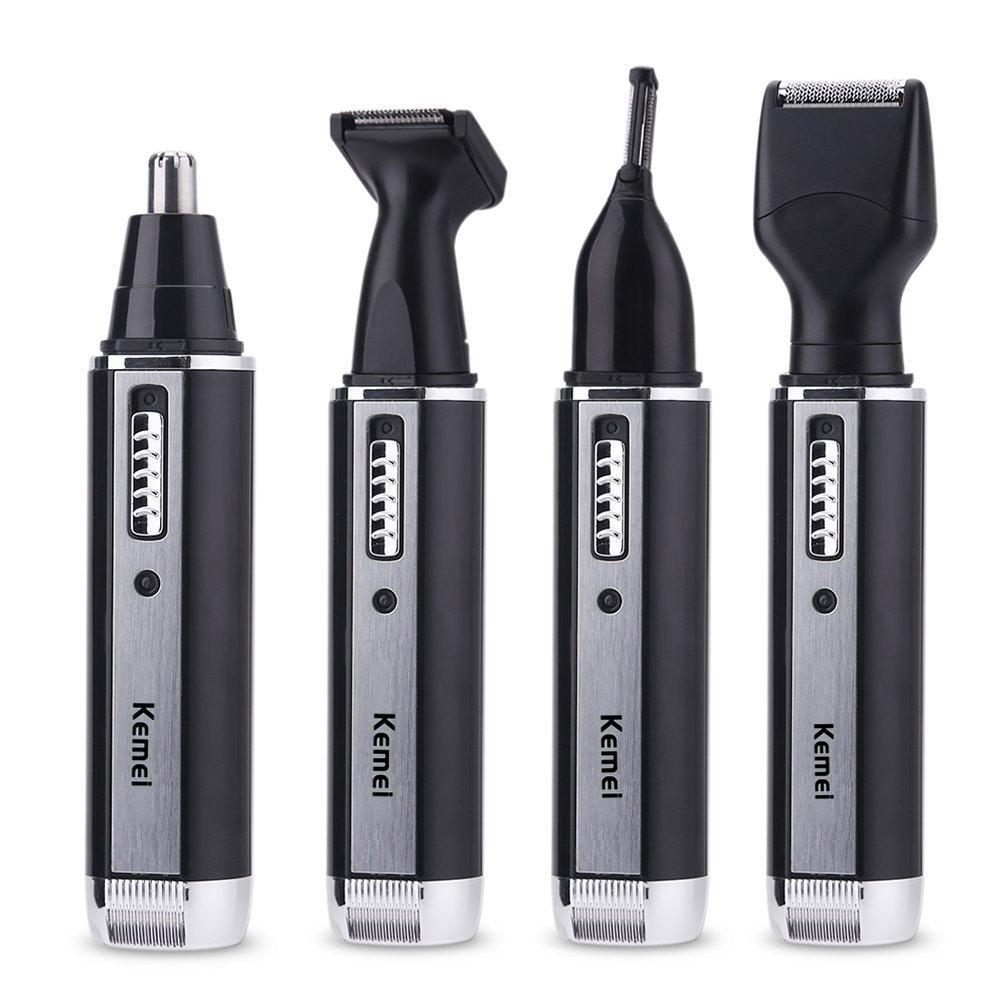 Eprolo rechargeable nose hair trimmer for men with ear, face, eyebrow grooming, compact design for easy personal grooming.