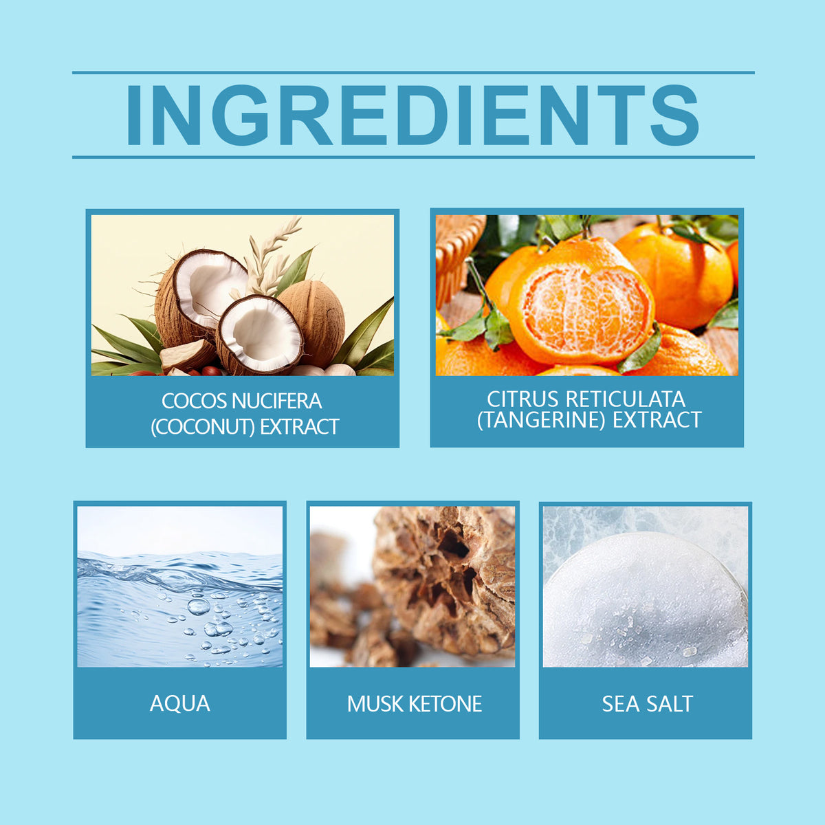 Eprolo Roxelis Ocean Vitality fragrance bottle with fresh blue ocean scent and natural, lasting light floral notes.