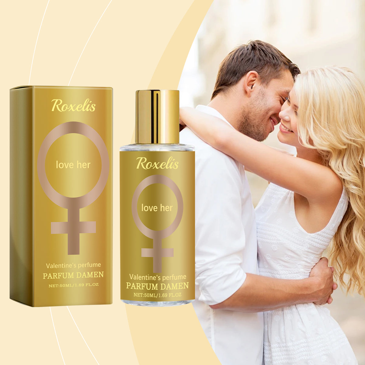 Eprolo Roxelis women's fragrance bottle featuring a light, fresh scent suitable for everyday wrist and body use.