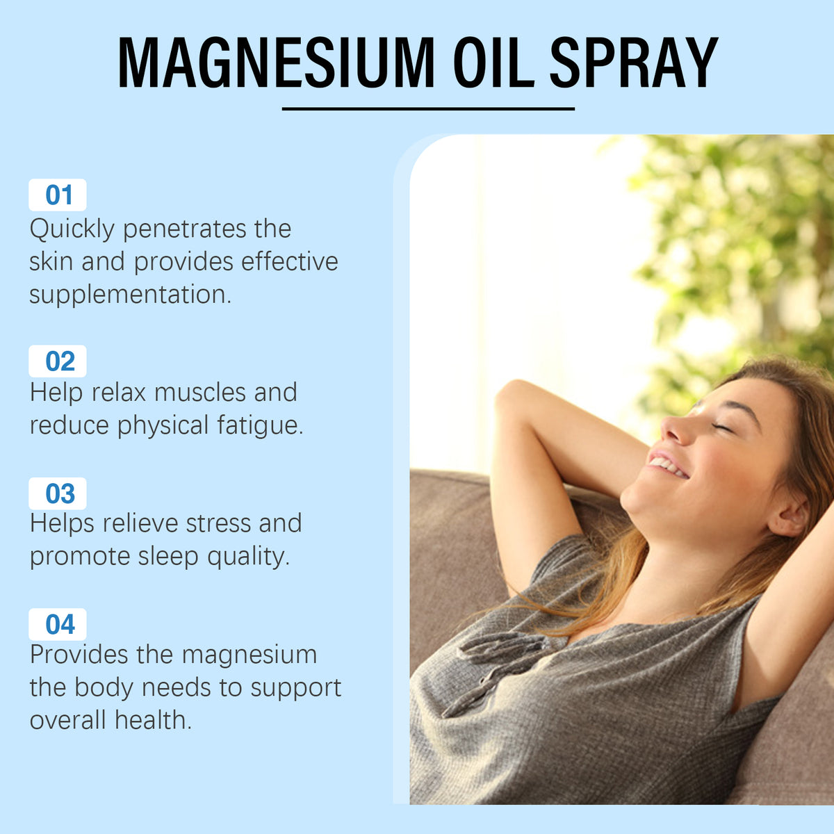 Southmoon Tea Tree Oil Sleep Spray Tea Tree Oil Magnesium Relaxing Moisturizing Body Overnight Treatment Spray