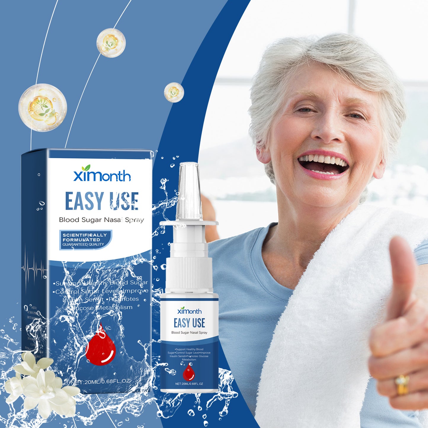 Sugar Soothing Nasal Spray Nasal Cleansing Herbal Gentle Treatment Spray For Body Discomfort