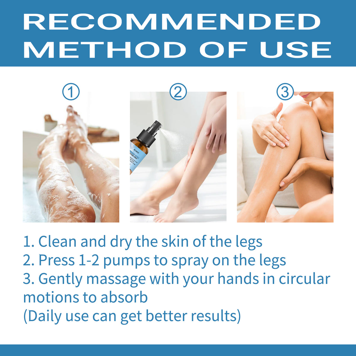 Eprolo vein treatment spray for leg soreness and swelling relief, featuring earthworm extract for vein repair.