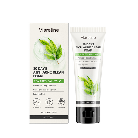 eprolo Viareline Salicylic Acid Cleanser for face, gentle oil control, pore refining, moisturizing, and brightening skin.