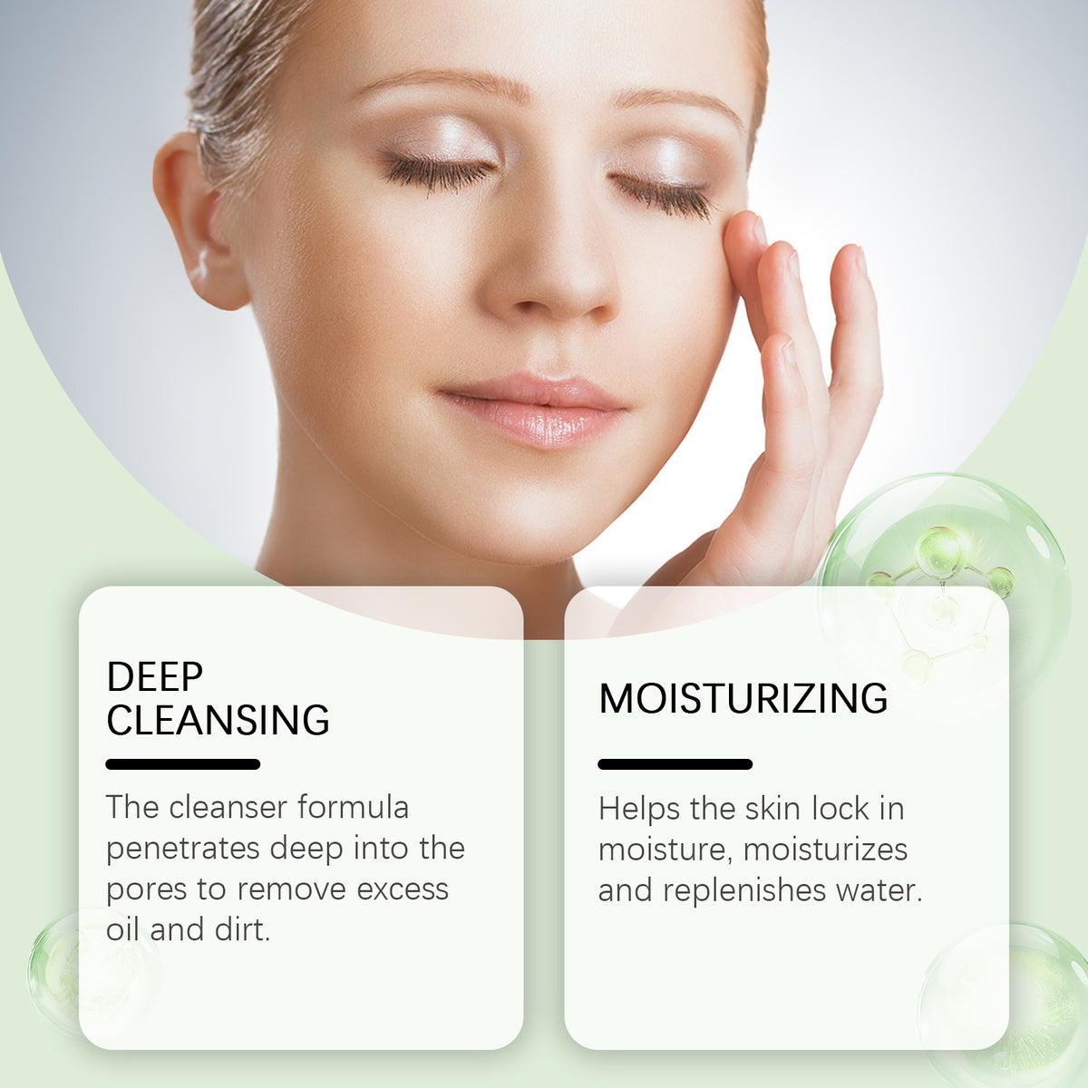 eprolo Viareline Salicylic Acid Cleanser gently cleanses face, controls oil, tightens pores, and brightens skin with moisturizing benefits