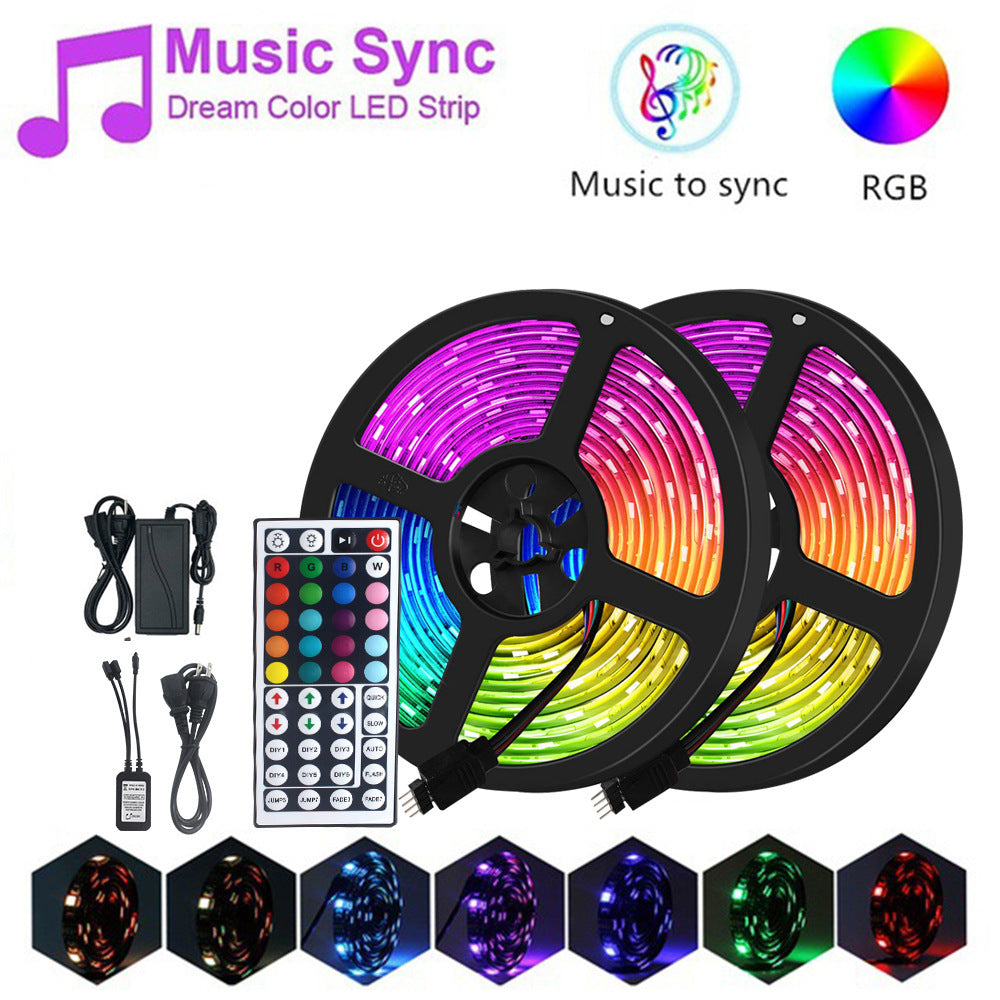 Eprolo WiFi infrared Bluetooth LED strip light set with 5050 2835 RGB LEDs for indoor and outdoor ambient decorative lighting.
