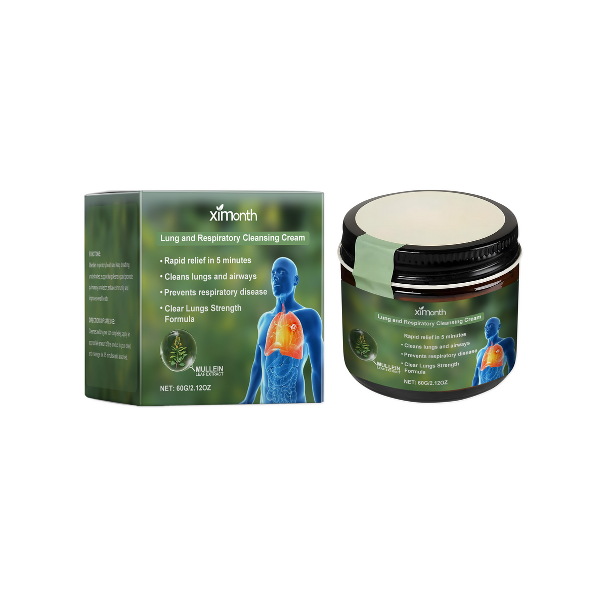 eprolo Ximonth Body Care Cream bottle with natural ingredients, designed for gentle daily nourishment and refreshing massage.