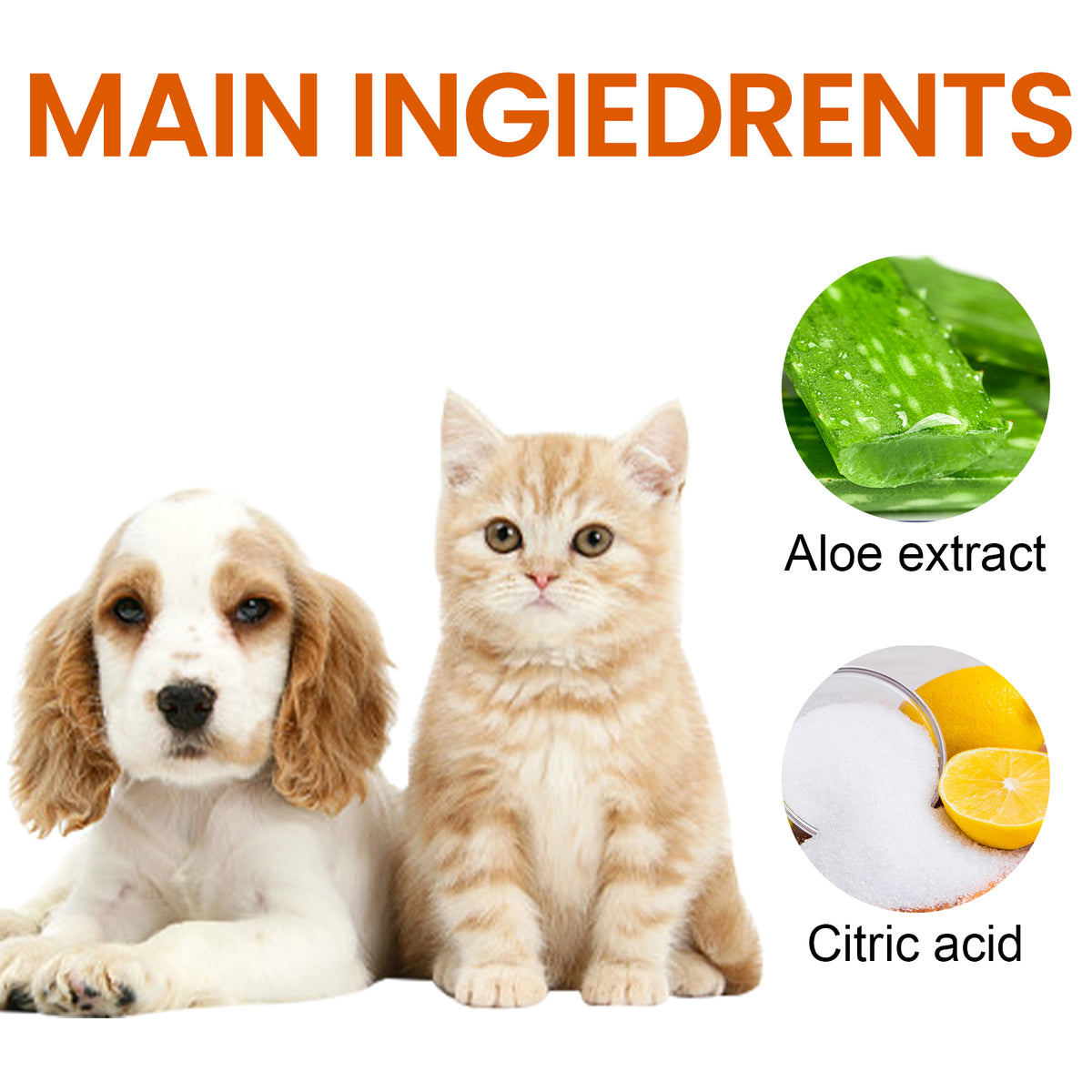 eprolo Yegbong Pet Ear Wipes for cleaning, deodorizing, removing mites and earwax from dogs and cats' ears.