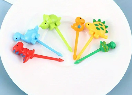 Cartoon fruit fork set, bento stick, children's animal dim sum decoration stick, fruit stick - American Smart