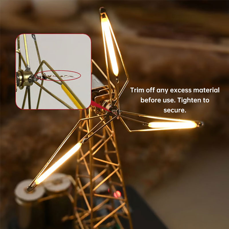Eprolo Windmill Rotary Art Night Light with rotating blades, anti-glare desk and bedside lamp, ideal for gift-giving
