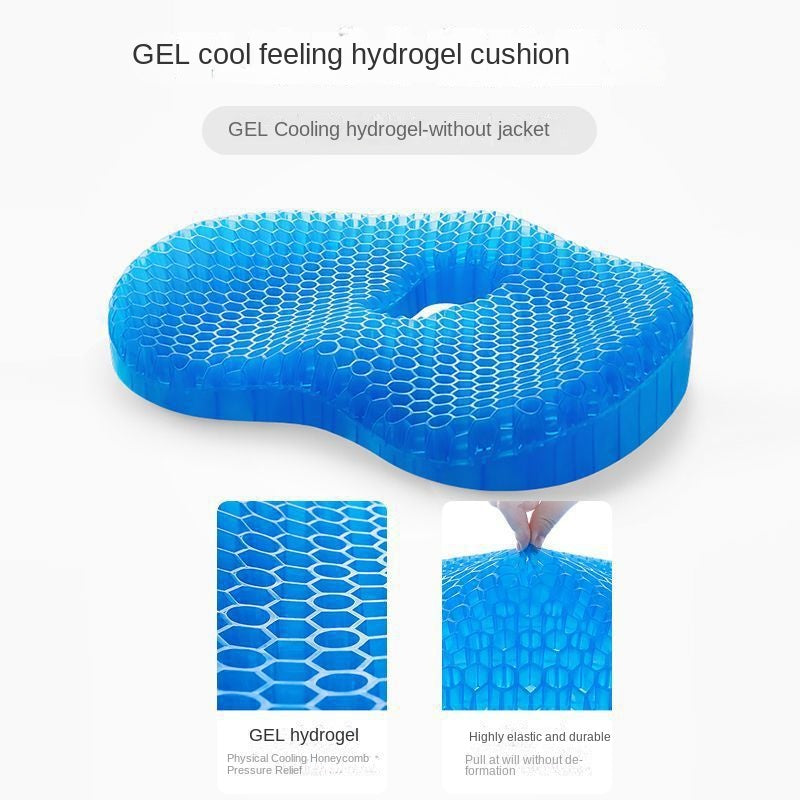 eprolo jelly honeycomb gel seat pad with silicone cooling cushion for office chairs, car seats, and long sitting comfort