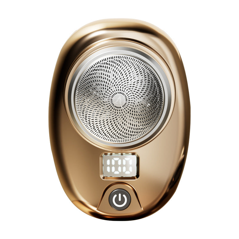 Eprolo mini rechargeable electric shaver with steel body, compact travel design, suitable for portable grooming on the go.