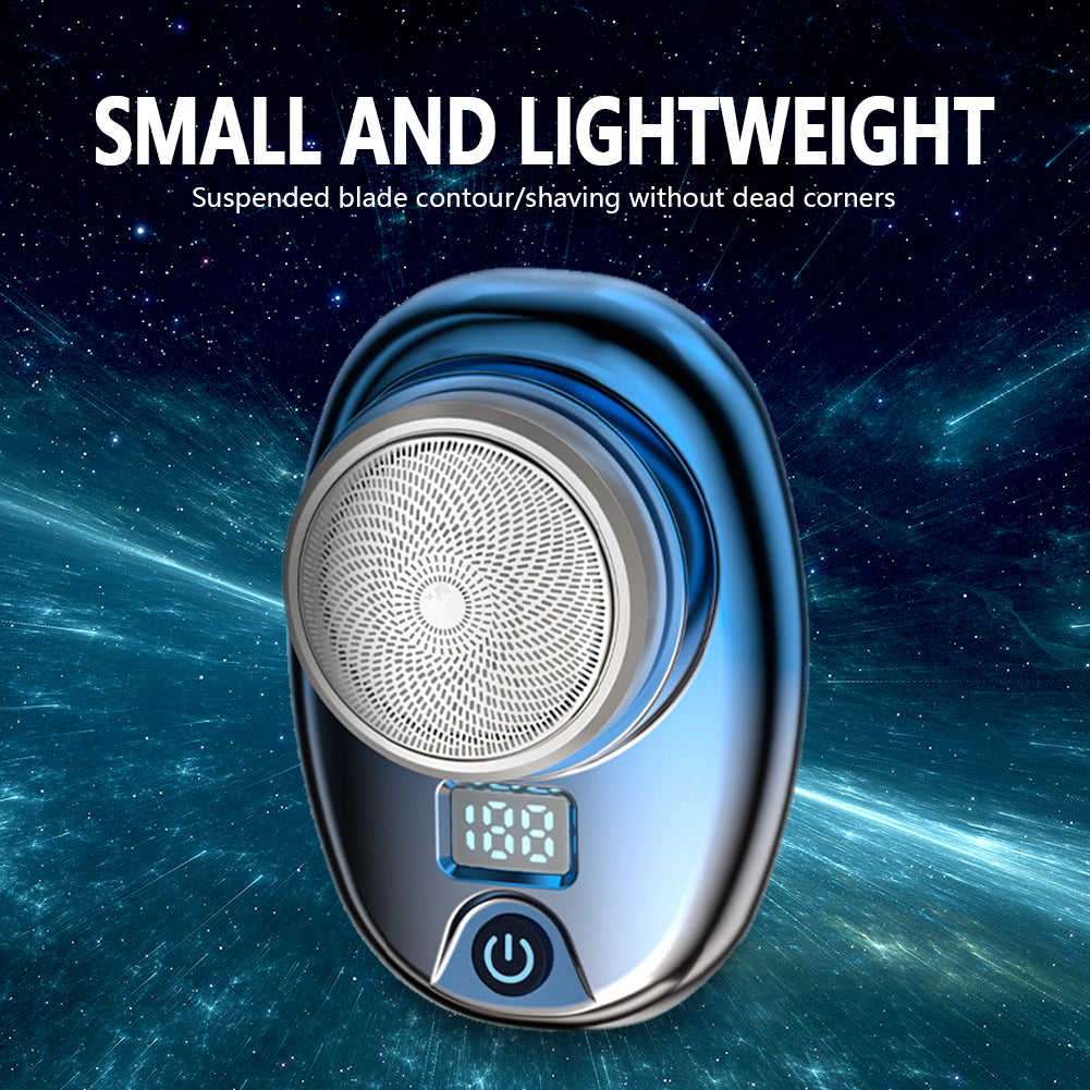 Eprolo mini portable rechargeable steel electric shaver for travel, compact car shaver with powerful motor and small design