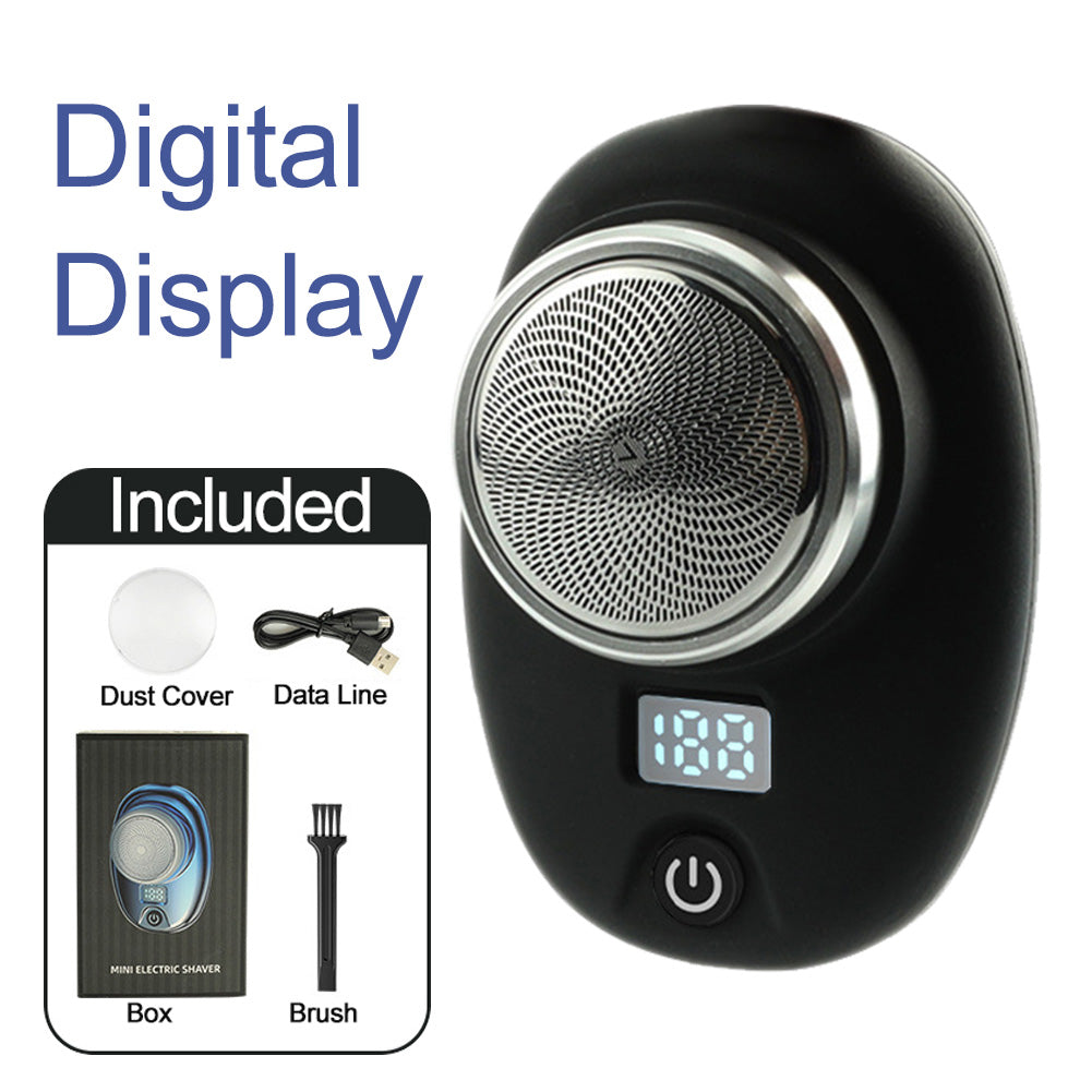 Eprolo mini portable rechargeable steel electric shaver for travel, compact car shaver, small lightweight electric razor