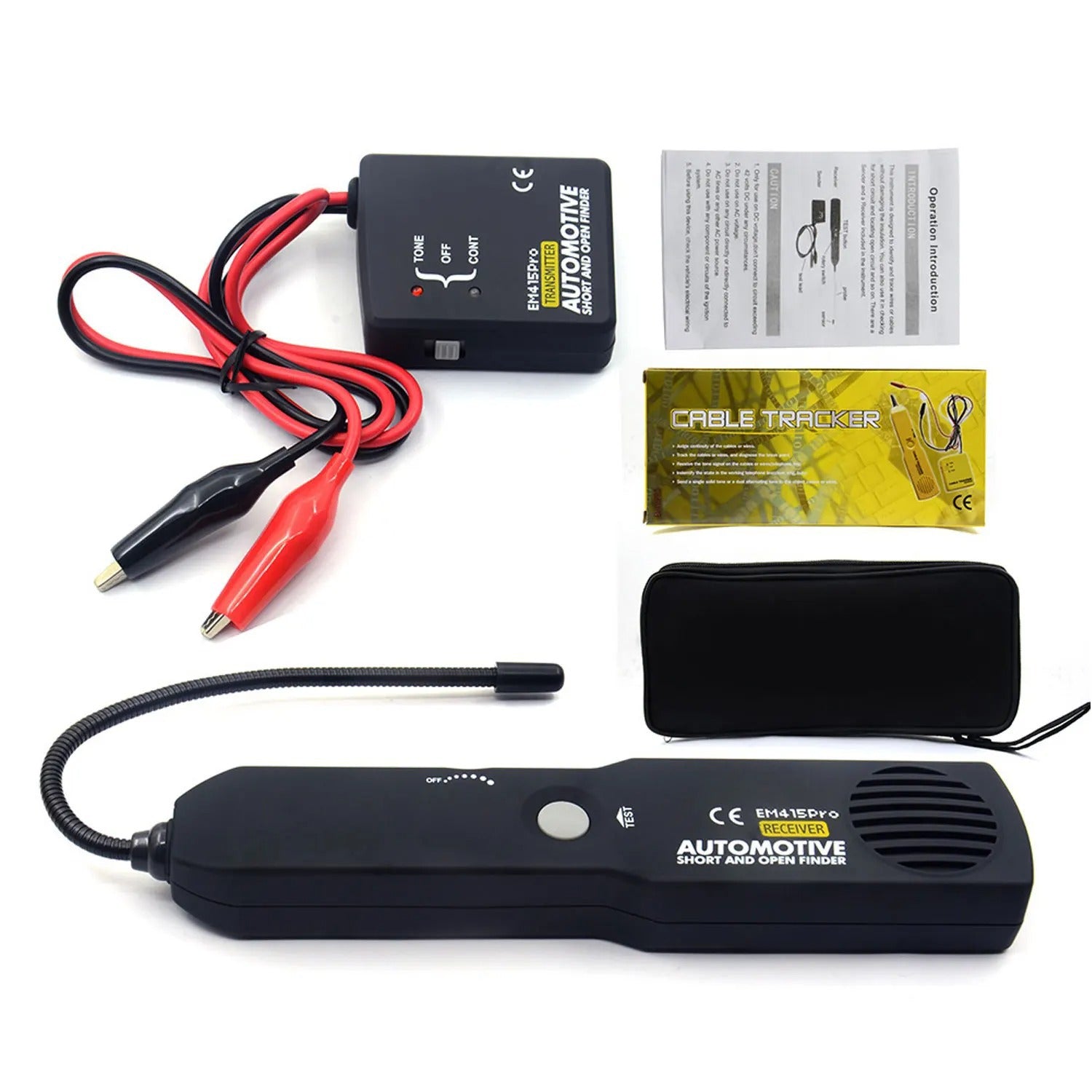 eprolo automotive circuit tester for cars, 6-42V, brake point and open circuit detection tool, close-up of device in use