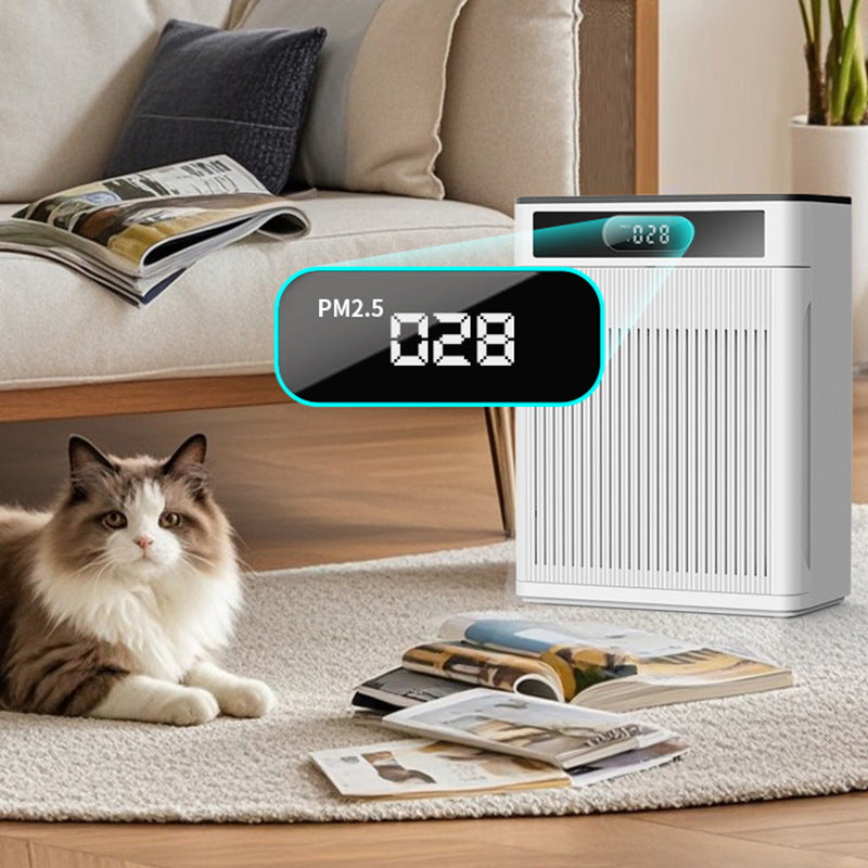 Eprolo pet-specific suction floating hair air purifier with automatic sterilization and intelligent filtration system in a modern design.