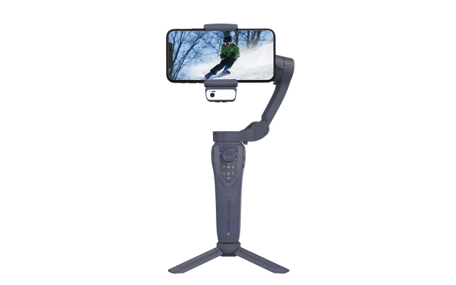 eprolo F12 mobile phone 3-axis anti-shake stabilizer with AI face recognition, PTZ camera, and intelligent tracking for TikTok live videos