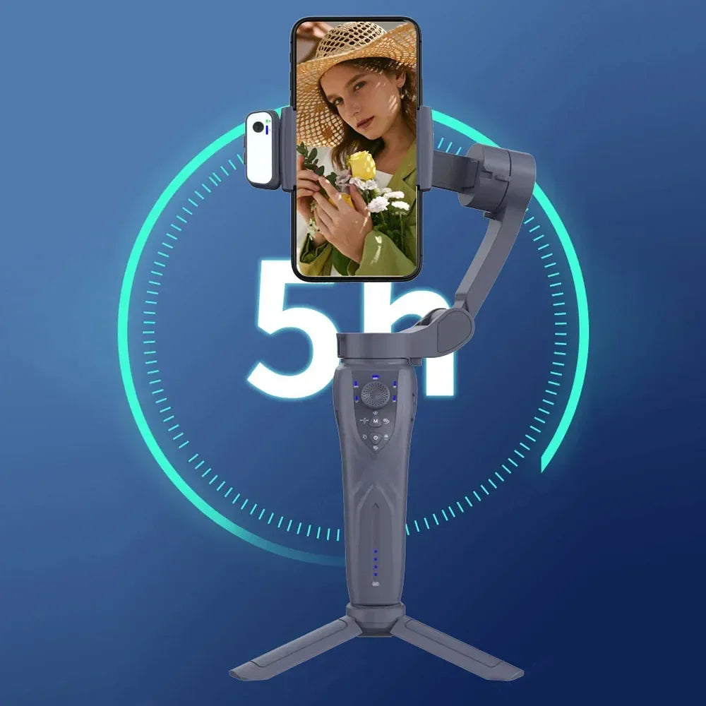 eprolo F12 mobile phone 3-axis anti-shake stabilizer with AI face recognition for TikTok live streaming and intelligent tracking
