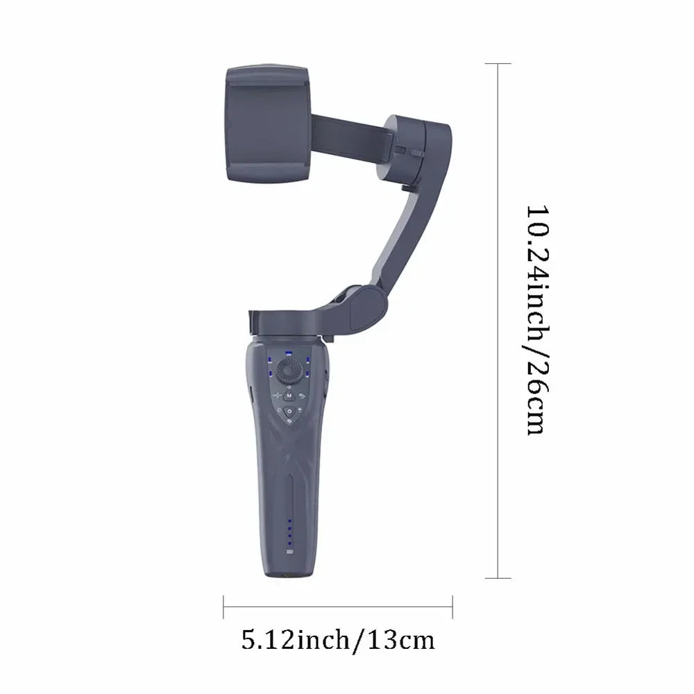 Eprolo F12 mobile phone 3-axis anti-shake stabilizer with AI face tracking, PTZ camera for TikTok live streaming and video recording