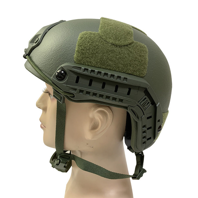 Lightweight FAST secondary bulletproof PE helmet by eprolo, showing the sleek design and secure fit for tactical protection.