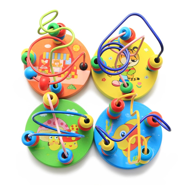 Colorful baby toddler educational animal beads toy by eprolo, designed for newborns and children, perfect for cribs and strollers.
