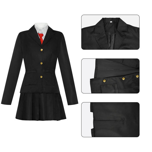 Eprolo Halloween uniform cosplay with spooky costume and accessories for festive dress-up and themed parties.