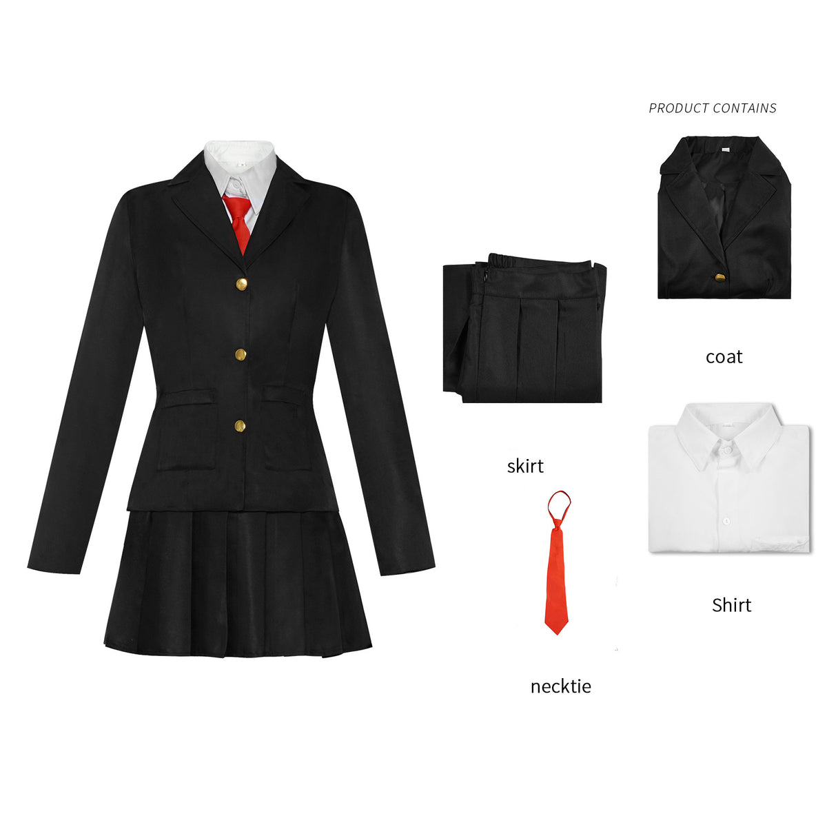 Eprolo Halloween uniform cosplay featuring a spooky costume with dark colors and Halloween-themed details.
