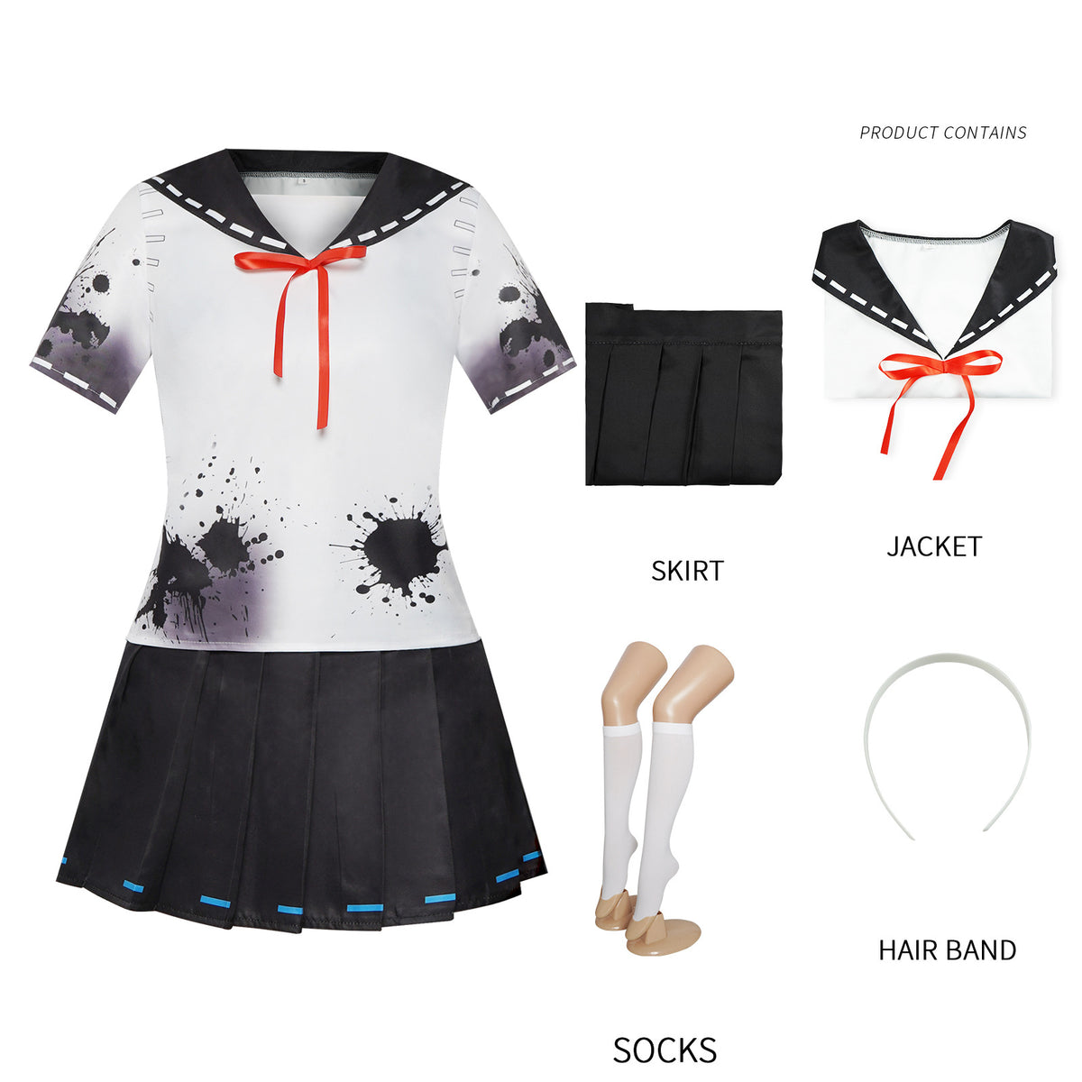 Eprolo Halloween costume cosplay uniform featuring a spooky, detailed design suitable for festive dress-up and Halloween parties.