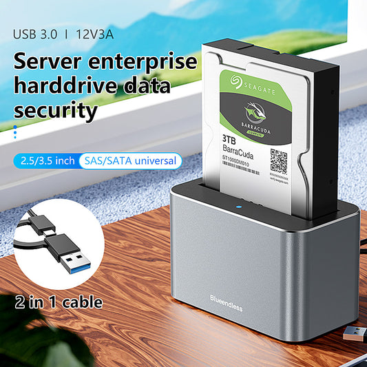 eprolo 2.5-3.5 inch SATA/SSD hard disk enclosure with Type-C port, suitable for 20TB desktop hard drives, USB 3.0 compatible