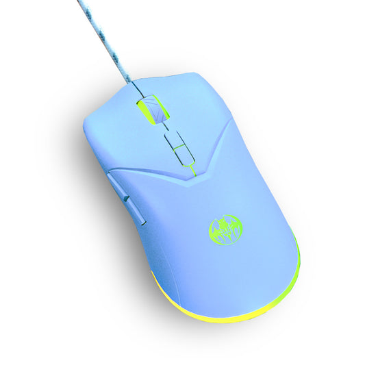 Eprolo 7D Youbat wired gaming mouse with 6-speed settings and 7200 DPI, featuring ergonomic design and customizable buttons.