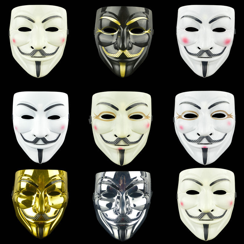 Eprolo V for Vendetta Guy Fawkes mask, anonymous style, for cosplay, Halloween, and costume parties.