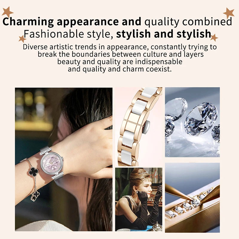 AK62 Smart Watch Women 1.09 Inch HD Screen Custom Watch Face Sports Fitness Tracker Bluetooth Call Lady Smartwatch 2024 - American Smart