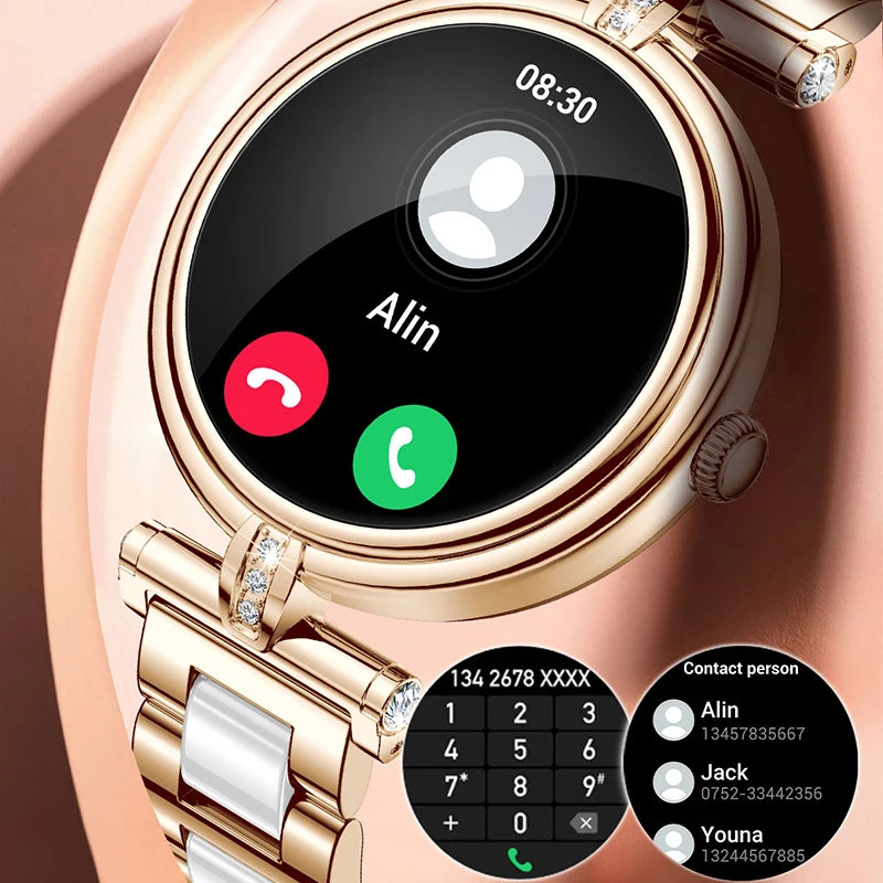 AK62 Smart Watch Women 1.09 Inch HD Screen Custom Watch Face Sports Fitness Tracker Bluetooth Call Lady Smartwatch 2024 - American Smart