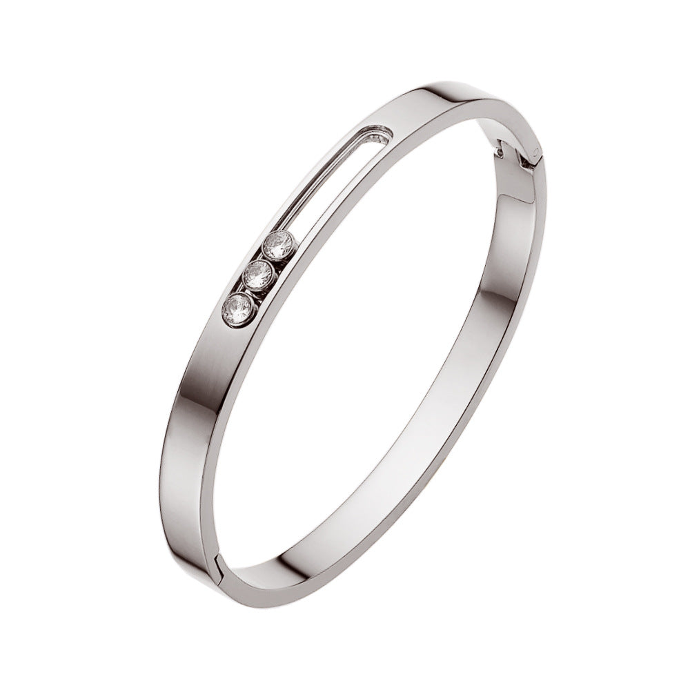 European and American titanium steel buckle women's bracelet, fashionable and versatile INS style jewelry from eprolo.