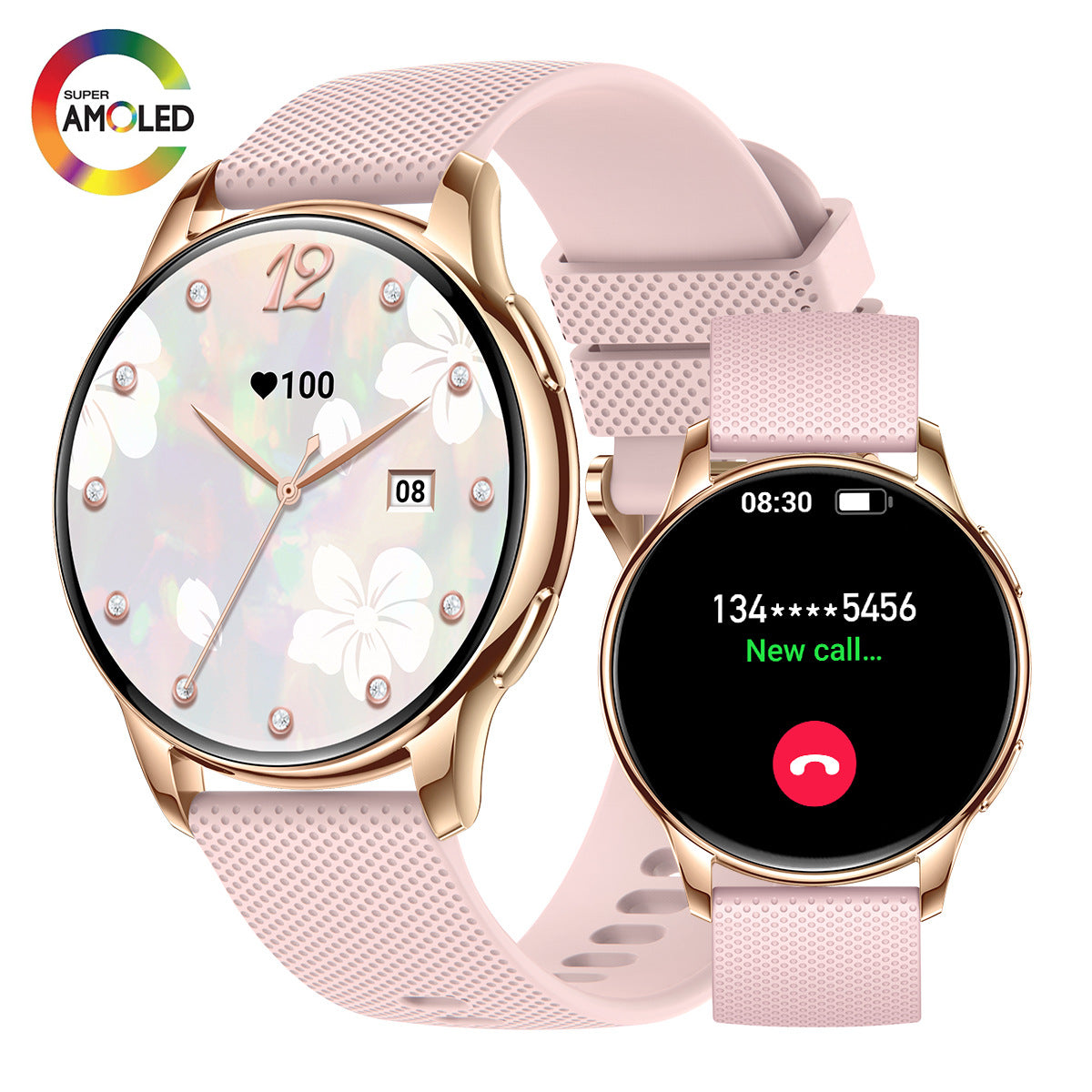 Eprolo Y11 women’s smart watch with Bluetooth calling, sleep monitor, calorie tracker, pedometer, and stylish wristband.