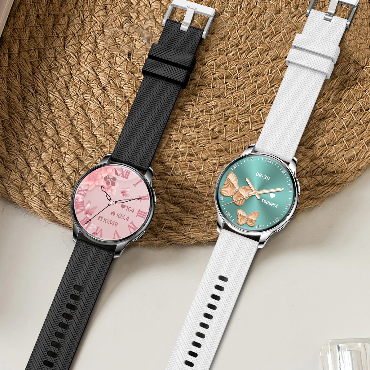 Eprolo Y11 women’s smart watch with Bluetooth phone call, sleep monitor, fitness tracker, calories, and pedometer on a wristband