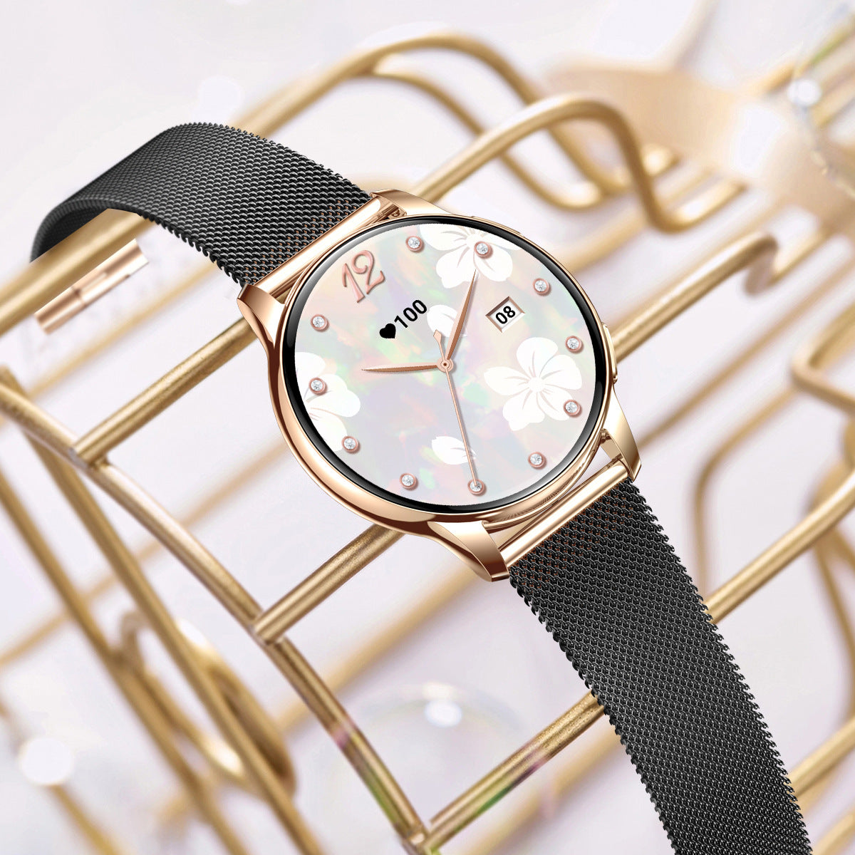 Eprolo Y11 women’s smart watch with Bluetooth call, sleep monitor, calorie tracker, pedometer, and stylish bracelet wristband