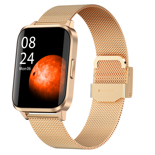 eprolo JM01 smart watch with real-time heart rate, blood oxygen, and body temperature health monitoring display