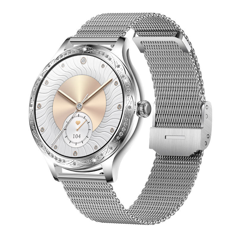 Women's eprolo AK60 smartwatch with high-definition display, sports wristband, heart rate, blood pressure, blood oxygen, and waterproof step meter