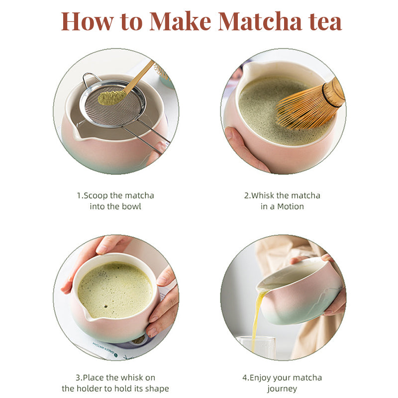 Eprolo premium 8-piece matcha set with ceramic chawan, matcha tools, and whisky gift box for tea enthusiasts