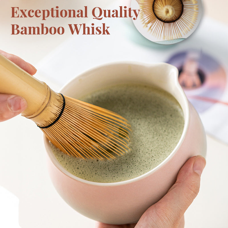 Premium 8-piece matcha set by eprolo featuring a ceramic chawan, matcha tools, and whisky gift box for tea enthusiasts.