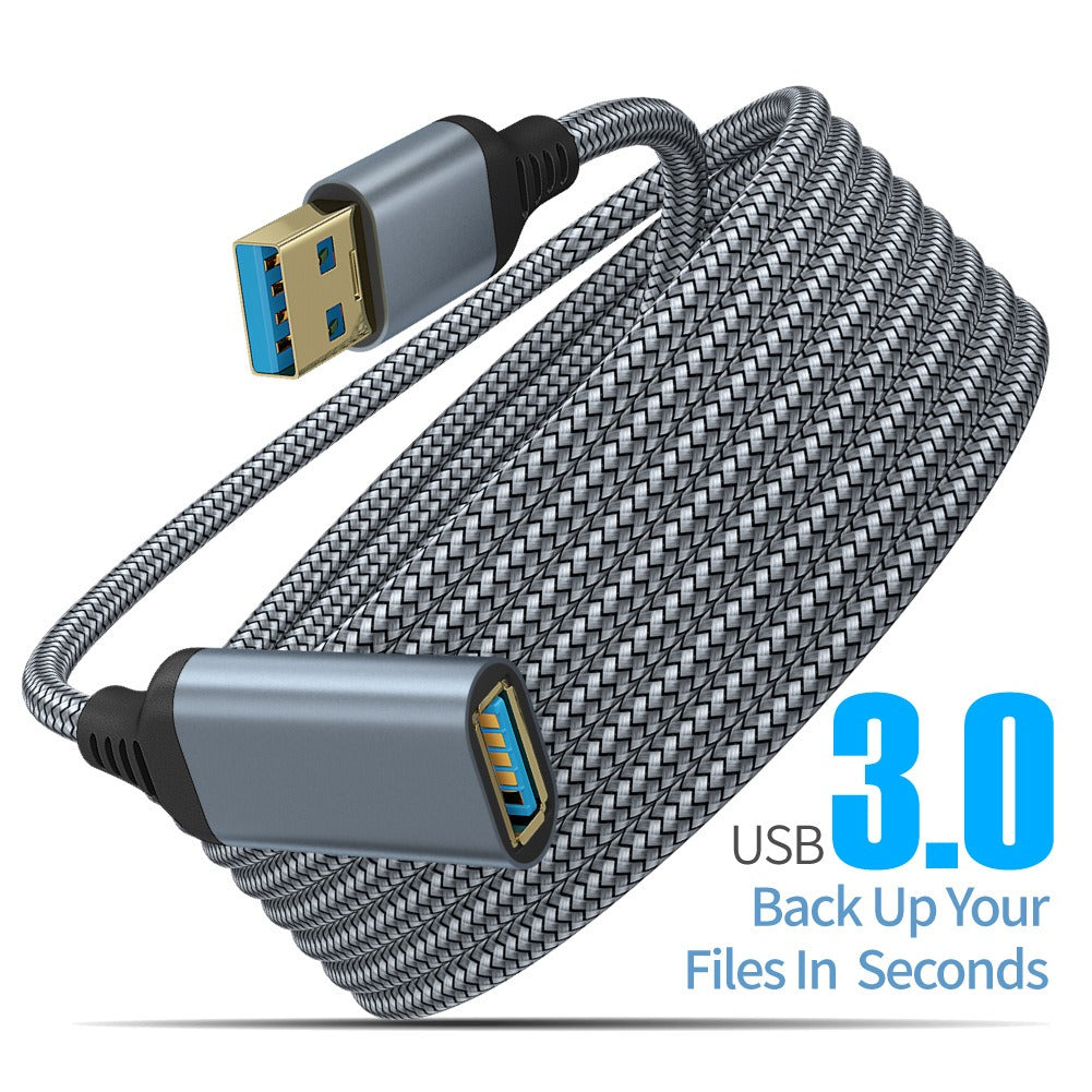 eprolo USB 3.0 male to female data extension cable with USB flash drive, keyboard, mouse, PS4 and PS5 controller connectivity