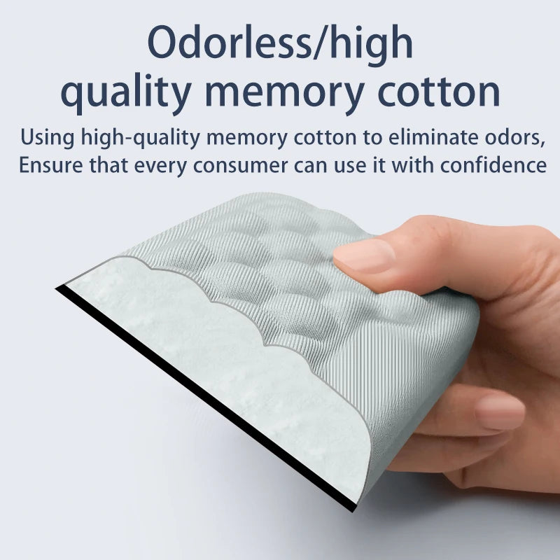 Ergonomic eprolo keyboard and mouse wrist rest with memory foam for comfortable office typing and wrist support.