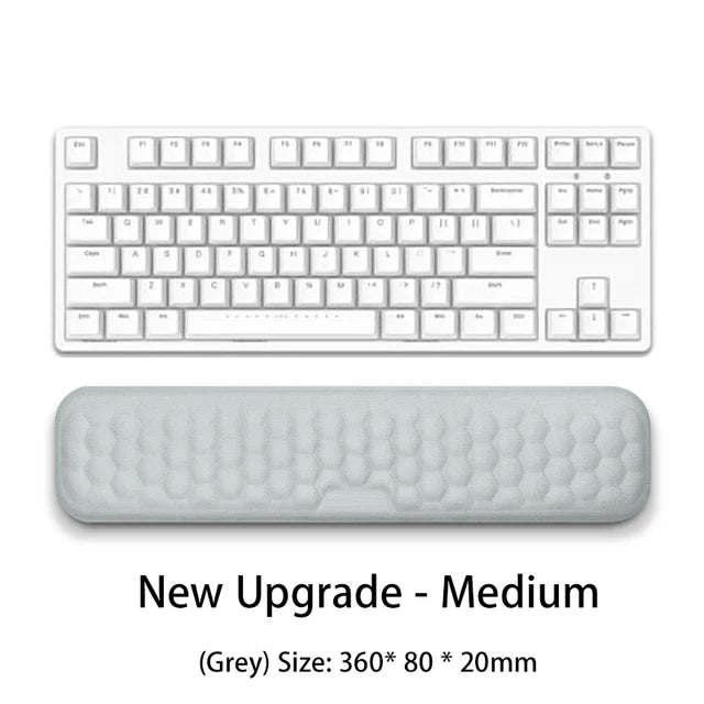 Ergonomic eprolo keyboard and mouse wrist rest with memory foam for comfortable office typing and wrist support.